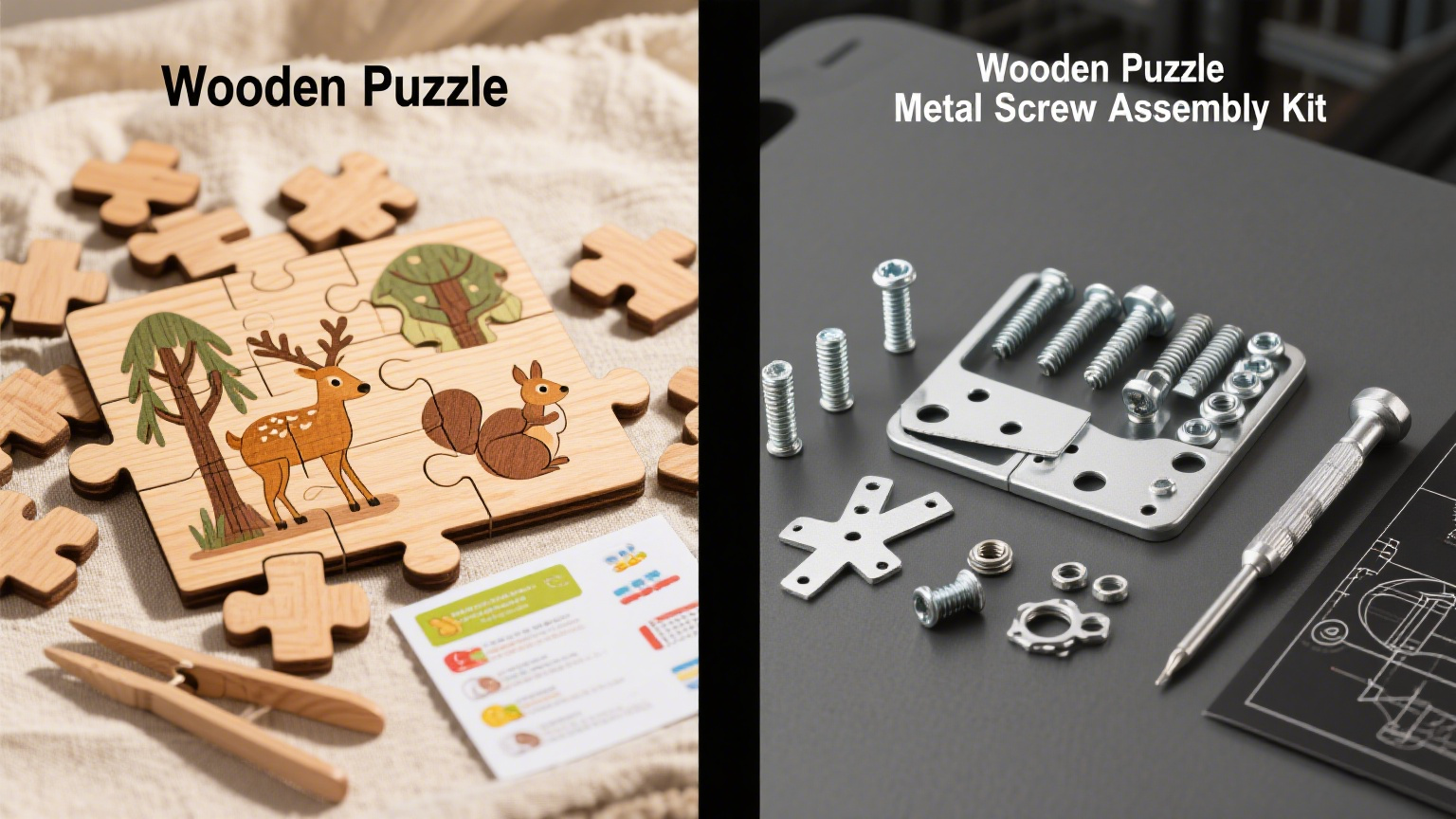 3D Wooden vs. 3D Metal Puzzles: Differences Explained