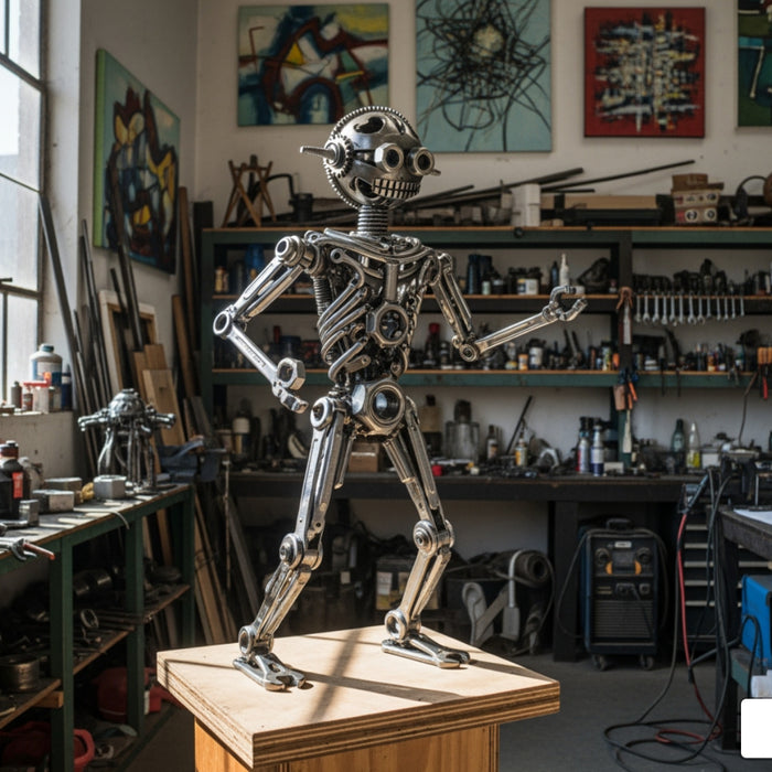 Unleash Your Inner Artisan: Discover Stunning Recycled Metal Decor and Robot Sculptures