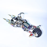 Complex mechanical model on a white background