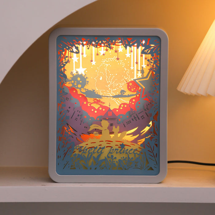 Paper sculpture lamp
