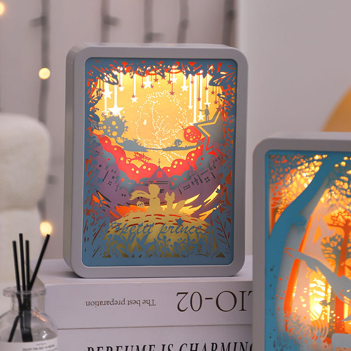 Paper sculpture lamp